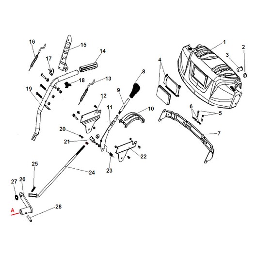 Рукоятка и панель управления Champion ST861BS